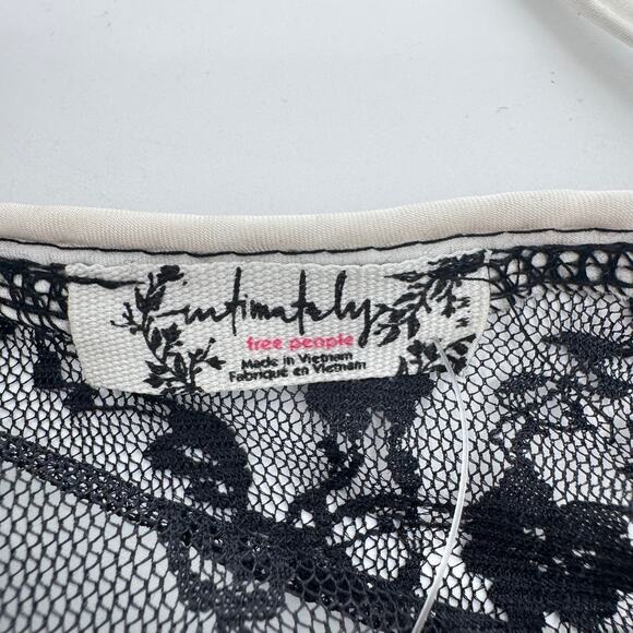 Free People Intimately Women's Medium Black Current Obsession Mini Sleep Dress - Picture 7 of 11